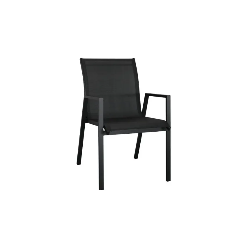VI Icaria Aluminium Outdoor Chair - Charcoal and White