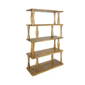 CR Carlos Solid Timber 4 Shelf Bookcase thumbnail 1