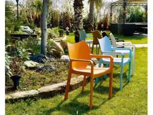 FL Diva Hospitality Stackable Outdoor Chair thumbnail 4