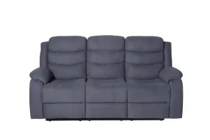 VI Apollo 3 Seater Fabric Recliner Lounge with 2 Single Recliners thumbnail 2