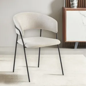 VI Primo Fabric Upholstered Metal Leg Dining Chair thumbnail 7