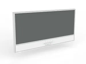 OL Studio Screen with Ducting for Agile Shared Desk – Splice Fabric with White Frame thumbnail 20