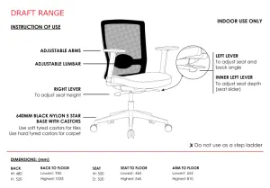 ST Draft Mesh Back Task Chair thumbnail 7