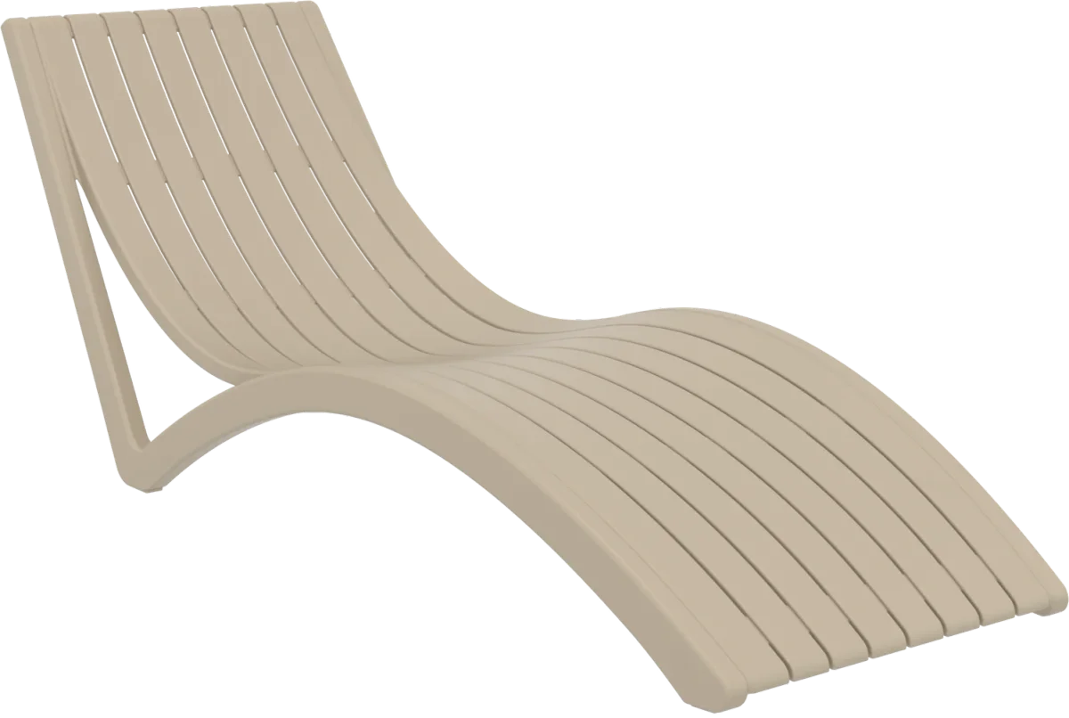 FL Slim 2 Slim Poolside Sunlounger with Cushion & Ocean Side Table Package thumbnail 3