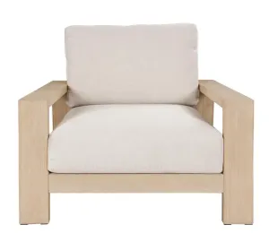 VI Marrakesh Solid Timber Shaded Outdoor Armchair with Cushion thumbnail 6