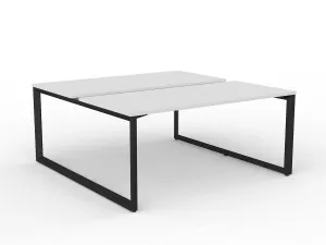OL Anvil 2-User Double Sided Workspace – White Top with Black Frame thumbnail 2