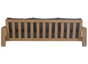 VI Marrakesh Solid Timber 3 Seater Shaded Outdoor Lounge with Cushion thumbnail 4