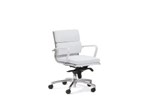 OL Mode PU Leather Upholstered Mid Back Boardroom Chair thumbnail 1
