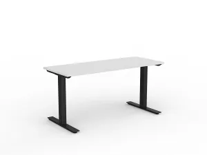 OL Agile Fixed Height Desk – White Top with Black Frame thumbnail 6