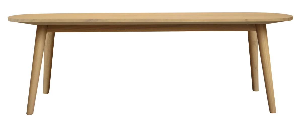 CT Huntley Solid Oak Timber Dining Bench