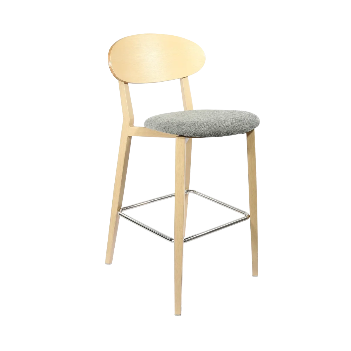 FL Atlanta Upholstered Seat Aluminium Frame Hospitality Barstool