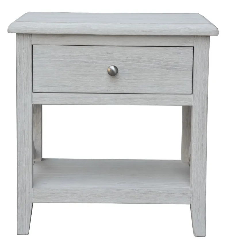 VI Clifton Solid Timber 1 Drawer Bedside Table