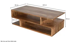 VI Cadiz Solid Timber Coffee Table thumbnail 2