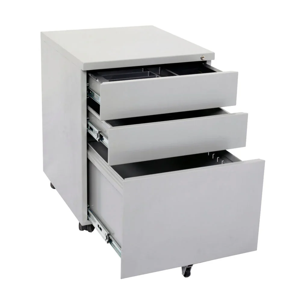 RL Go Steel 3 Drawer Mobile Pedestal