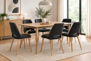 MD Lawrence Fabric Unpolstered Dining Chair thumbnail 2