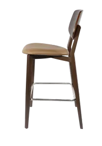 FL Atlanta Upholstered Seat Aluminium Frame Hospitality Barstool - Large thumbnail 6