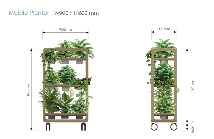 OL Rover 3 Tier Mobile Planter
