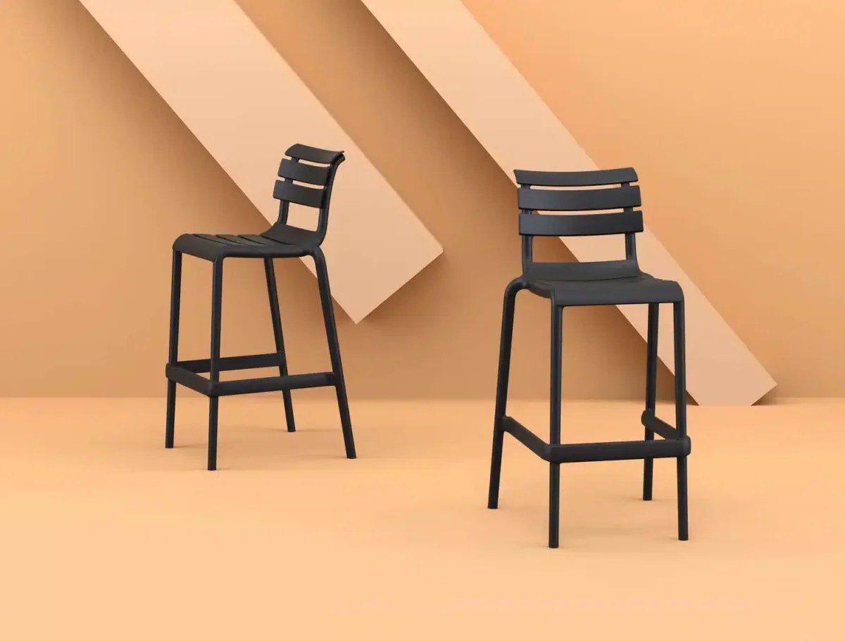 FL Helen Hospitality Stackable Outdoor Barstool