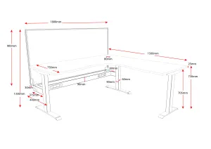 RL Boost Static Corner Desk thumbnail 4
