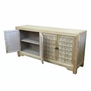 MF Chinese Antique Reproduction Recycled Timber 4 Door Buffet - 180cm thumbnail 5