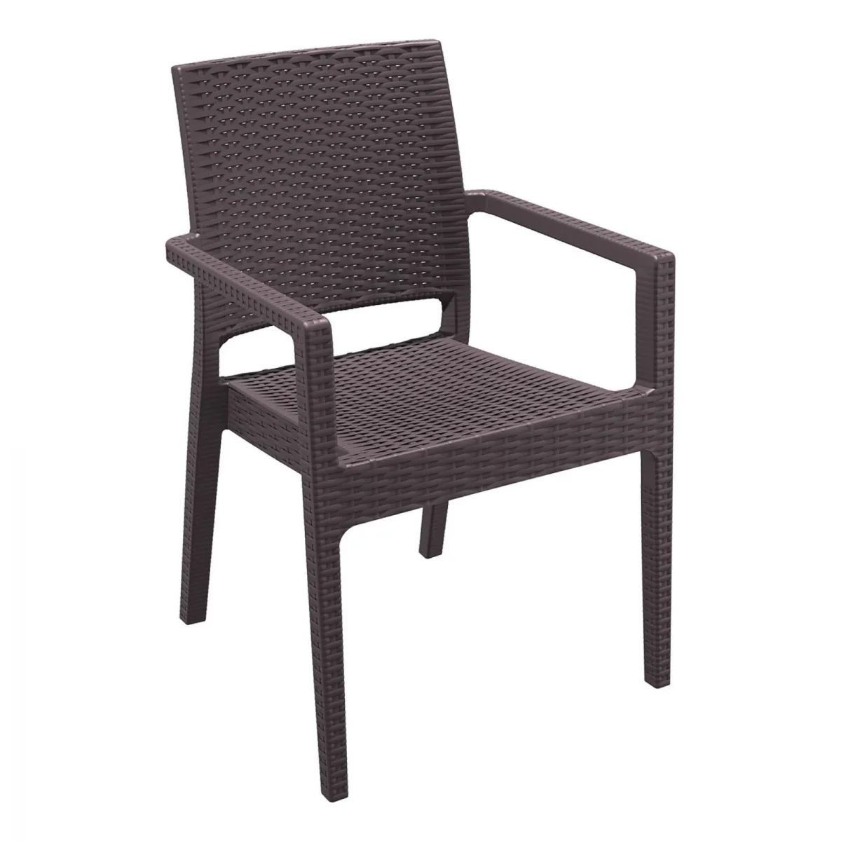 FL 5 Piece Outdoor Dining Table Setting with Ibiza Arm Chair thumbnail 3
