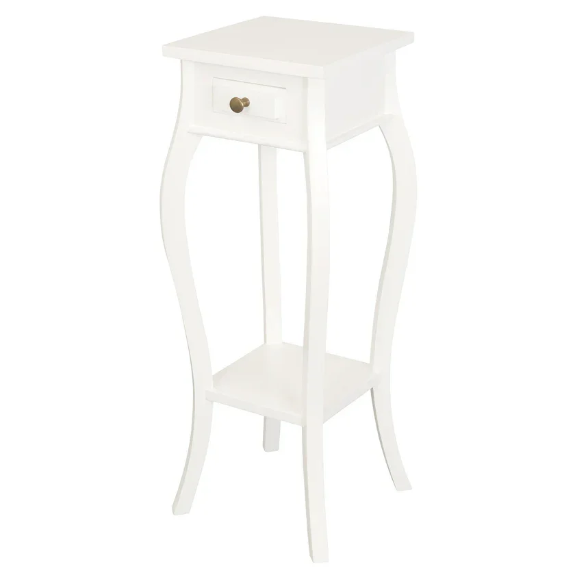 CT Queen Ann Solid Timber 1 Drawer Cabriol Leg Plant Stand