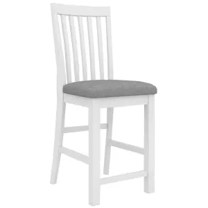 VI Coastal Acacia Timber Fabric Seat Bar Chair thumbnail 1