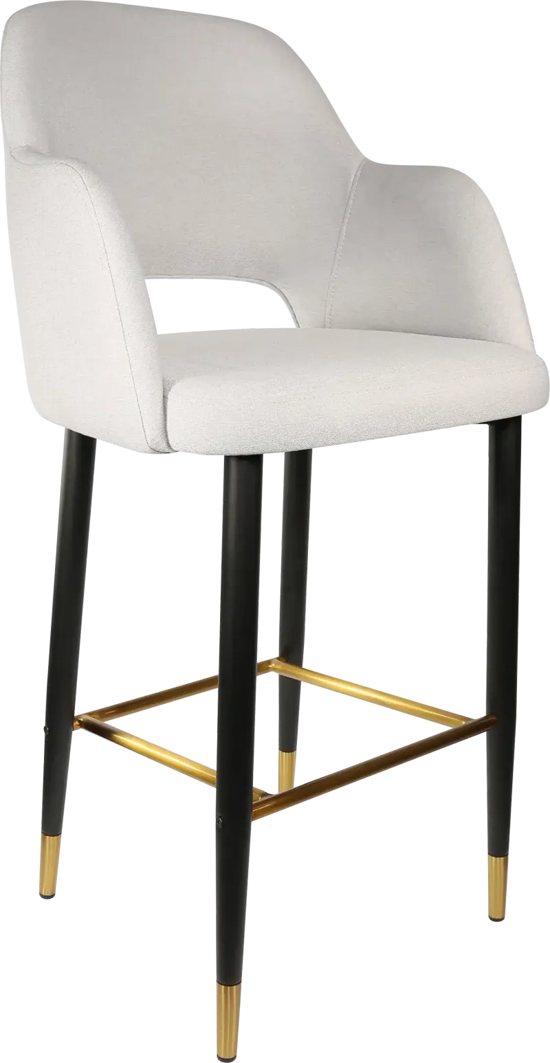 FL Sorbet Fabric Upholstered Metal Leg Hospitality Barstool