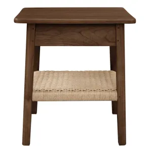 CT Kelly Solid Timber Papercord 1 Drawer Bedside Table thumbnail 8