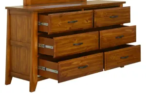 VI Federation Solid Timber 6 Drawer Dressing Table thumbnail 3