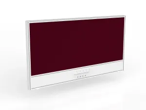 OL Studio Screen with Ducting for Agile Shared Desk – Breath Fabric with White Frame thumbnail 20