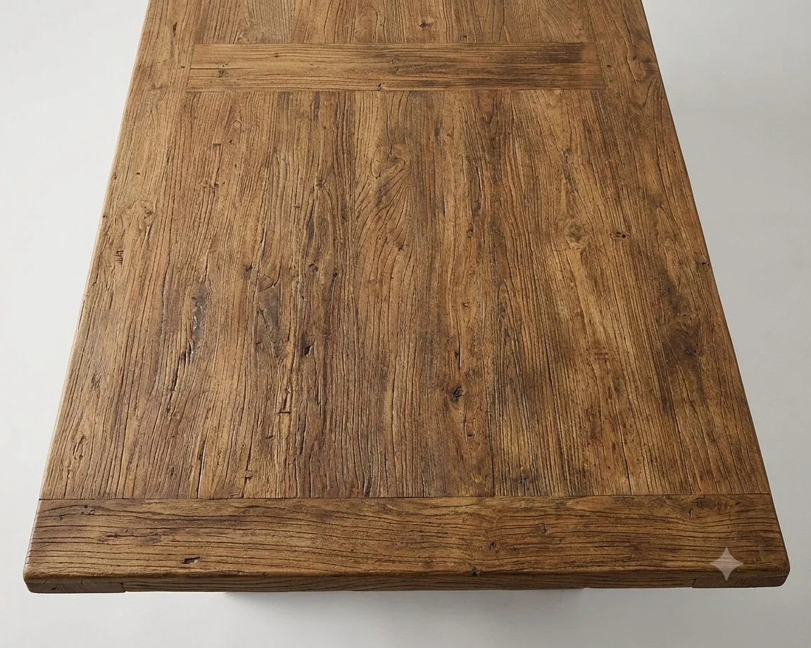 MF Mulhouse Recycled Elm Timber Dining Table 300cm