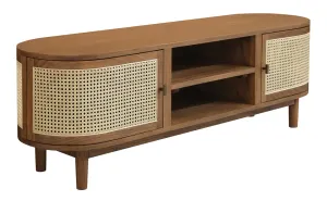 CT Kelly Solid Timber Rattan 2 Door TV Unit thumbnail 3
