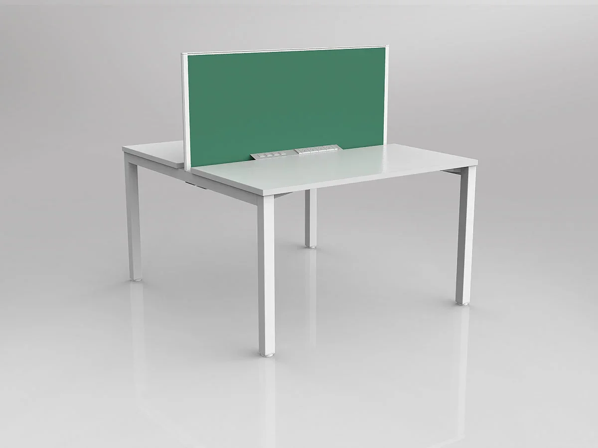 OL Axis 2 User Double Sided Workstation with Screen - Breathe Fabric