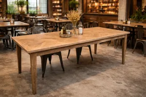 MF Casablanca Recycled Elm Timber Dining Table thumbnail 3