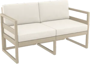 FL Mykonos Hospitality Outdoor 2 Seater Lounge with Cushion thumbnail 6