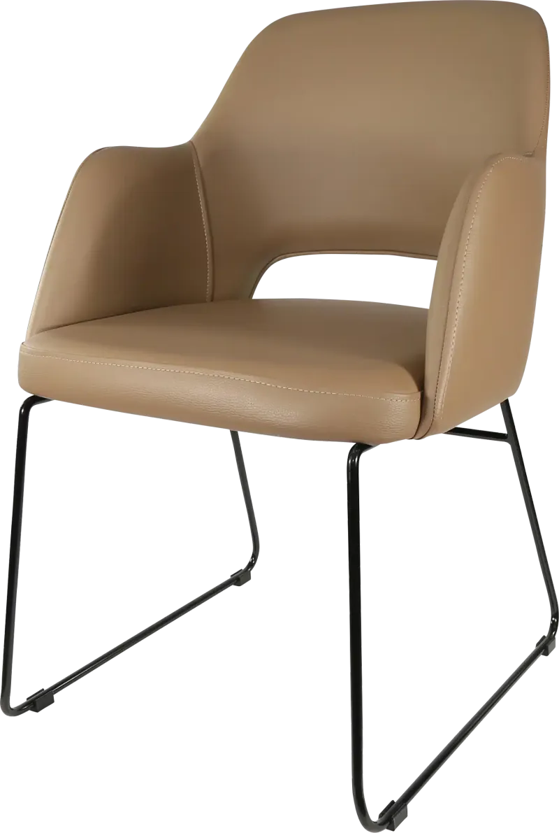 FL Sorbet Vinyl Upholstered Sled Base Hospitality Chair