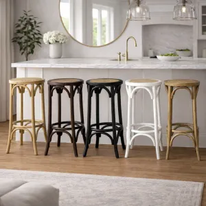 MF Rattan Seat Breakfast Stool thumbnail 2