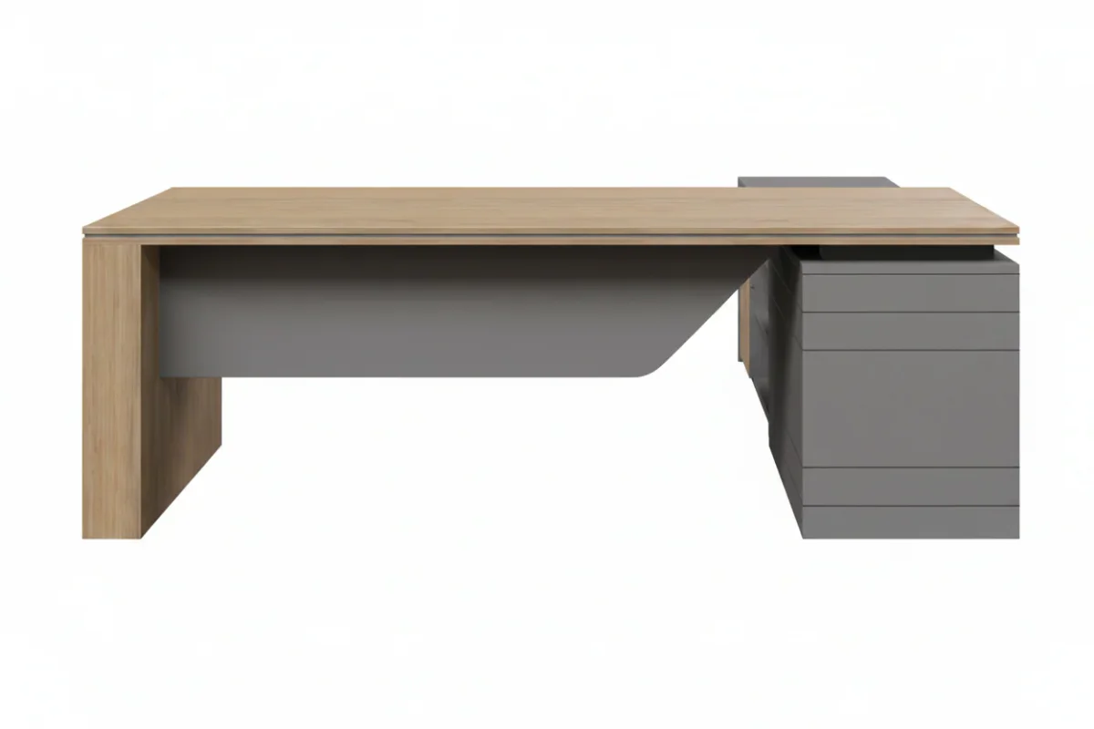 DD Geo Hugo Executive Desk with Return