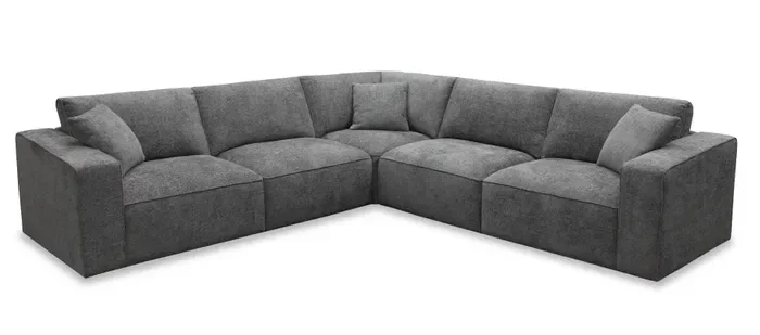 EL Hilton Fabric Upholstered Cnr 5 seater Sofa