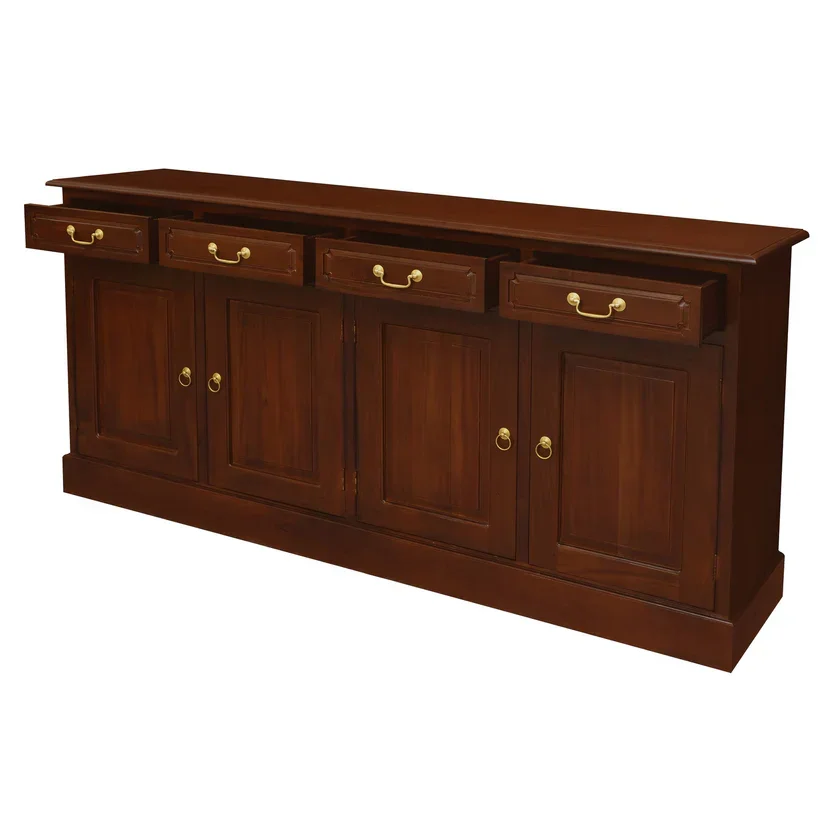 CT Tasmania Solid Timber 4 Door 4 Drawer Buffet