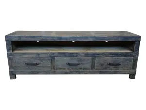 MF Industrial Iron 3 Drawer Entertainment unit thumbnail 6