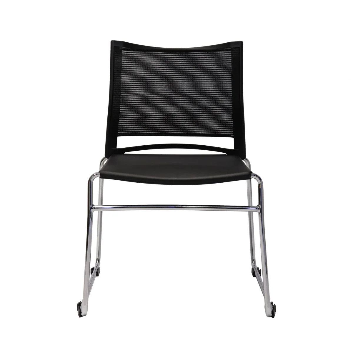 RL PMV Stackable Chrome Sled Base Hospitality Chair