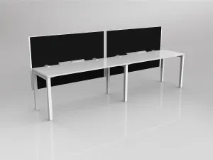 OL Axis 2 User Single Sided Workstation with Hung Screen - Splice Fabric thumbnail 3