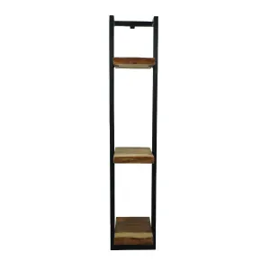 CR Live Edge Solid Timber Metal Frame 3 Tier Shelf thumbnail 3