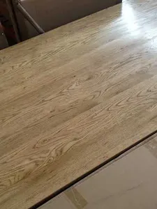 MF Solid Oak Timber White Base Dining Table - 180cm thumbnail 4