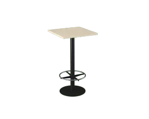 OL Metal Disc Base Square Bar Table thumbnail 2