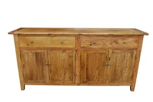 MF Honey Recycled Elm Timber 2 Drawer 4 Door Buffet - 180cm thumbnail 7