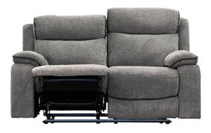 VI Archie 2 Seater Fabric Manual Recliner Lounge thumbnail 2