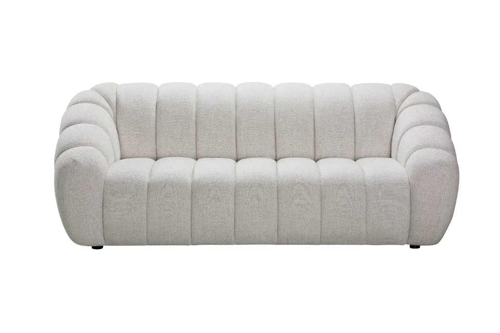 VI Kenya Fabric Upholstered 3 Seater Sofa